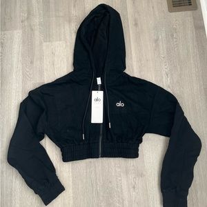 Alo Yoga Cropped Zip Up